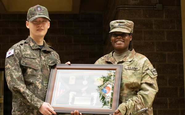 KATUSA Soldiers Recognized During ETS at Osan Air Base