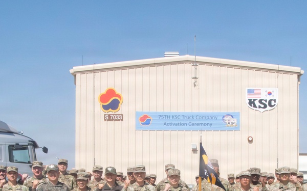 75th Korean Service Corps Truck Company Activates at Camp Humphreys
