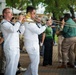 U.S. 7th Fleet Band's Broadside Brass Band Leads St. Patrick's Day Celebration at the U.S. Embassy Manila, Philippines