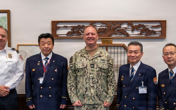Sasebo City Fire Bureau Director Nagayoshi Visits CFAS
