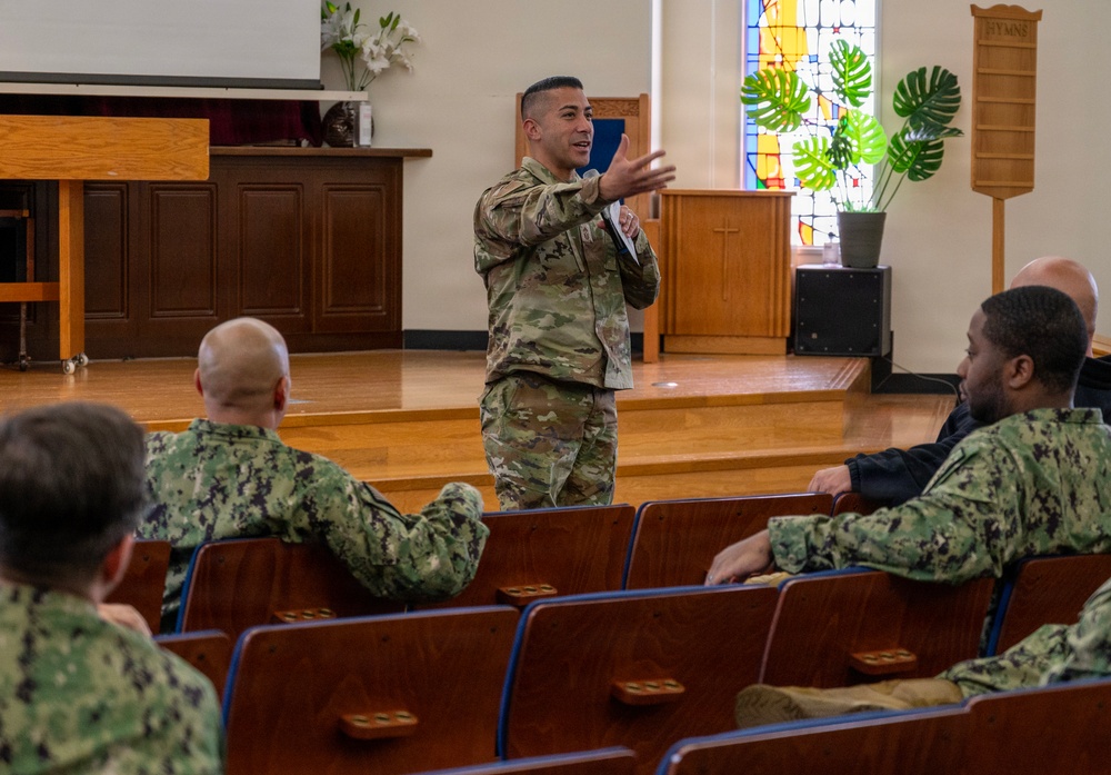 USFJ SEL CMSgt Damian Hosts Partnership Event at CFAS