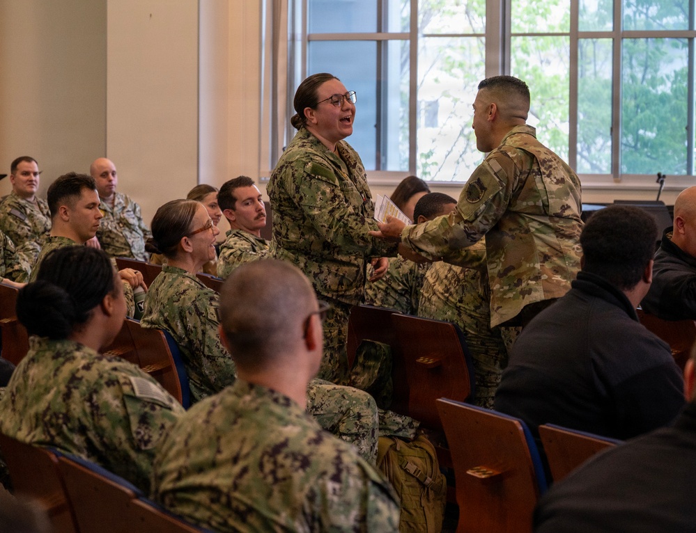 USFJ SEL CMSgt Damian Hosts Partnership Event at CFAS