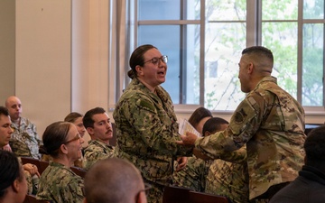 USFJ SEL CMSgt Damian Hosts Partnership Event at CFAS