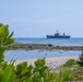 USS Blue Ridge Departs White Beach, Okinawa