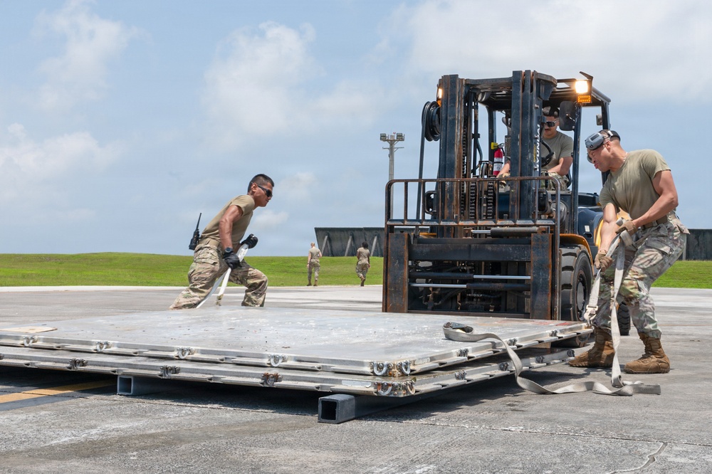 Team Andersen transports supplies to Saipan, Northern Marianas Islands