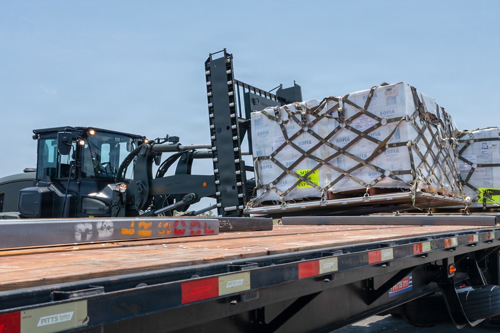 Team Andersen transports supplies to Saipan, Northern Marianas Islands