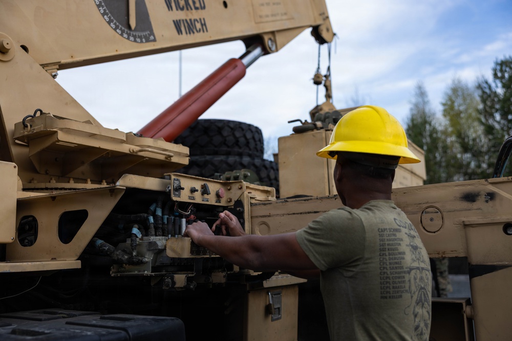 Combat Logistics Battalion 24 Prepares Equipment for Exercise Aurora