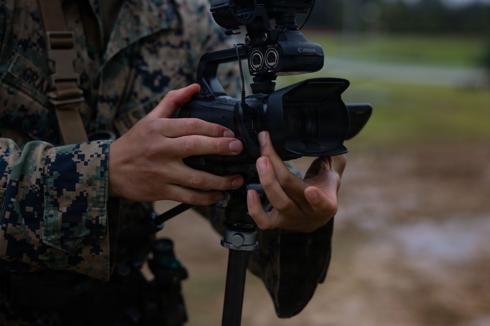 U.S. Marines participate in COMMSTRAT Field Training Exercise