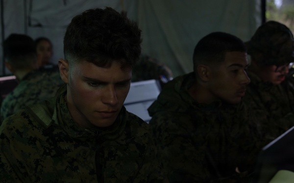 U.S. Marines participate in COMMSTRAT Field Training Exercise