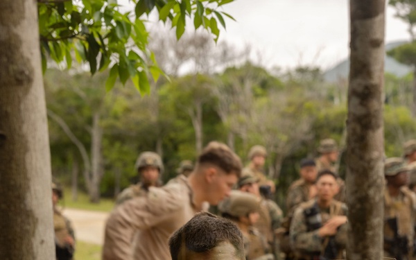 U.S. Marines participate in COMMSTRAT Field Training Exercise
