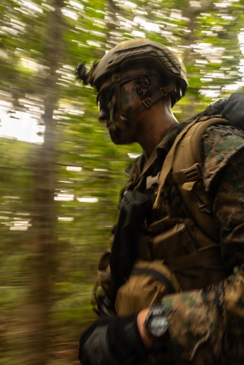 U.S. Marines with 4th Marine Regiment Conduct Patrol Training