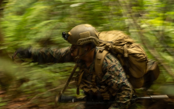 U.S. Marines with 4th Marine Regiment Conduct Patrol Training