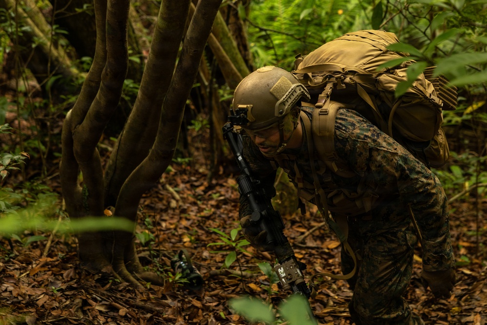 U.S. Marines with 4th Marine Regiment Conduct Patrol Training