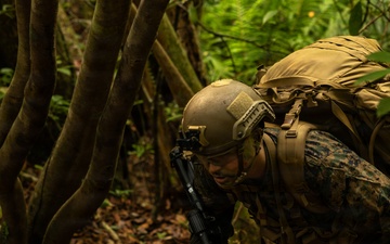 U.S. Marines with 4th Marine Regiment Conduct Patrol Training