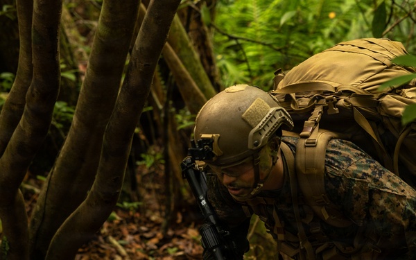 U.S. Marines with 4th Marine Regiment Conduct Patrol Training