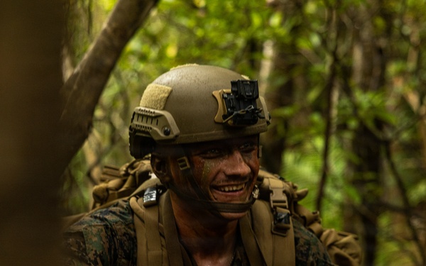 U.S. Marines with 4th Marine Regiment Conduct Patrol Training