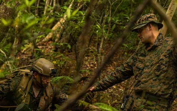 U.S. Marines with 4th Marine Regiment Conduct Patrol Training