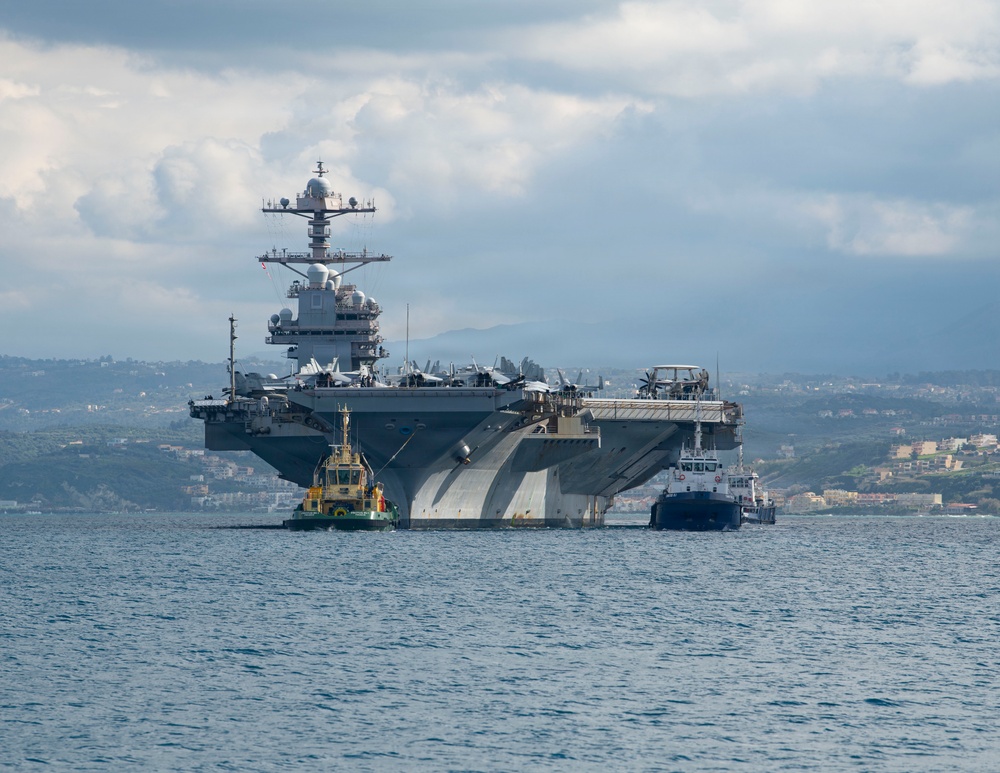 USS Gerald R. Ford Arrives at NSA Souda Bay