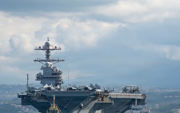 USS Gerald R. Ford Arrives at NSA Souda Bay
