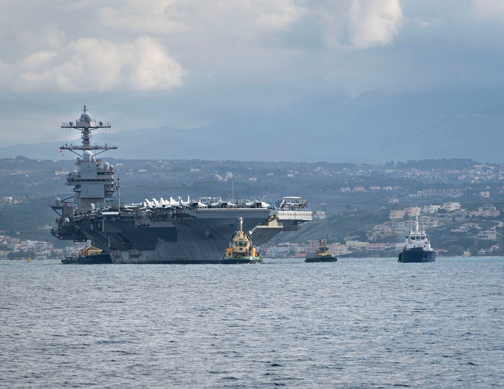 USS Gerald R. Ford Arrives at NSA Souda Bay