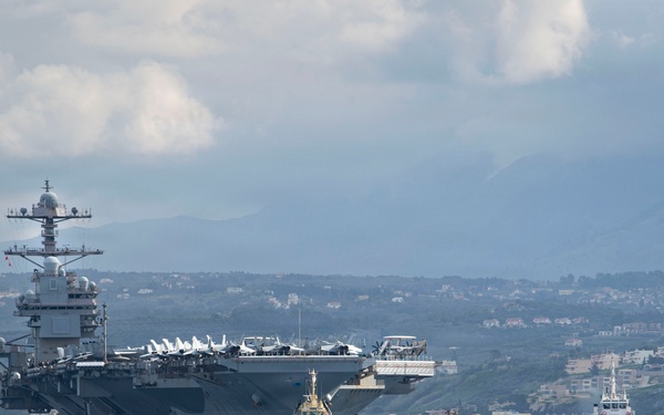 USS Gerald R. Ford Arrives at NSA Souda Bay