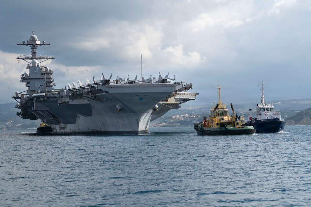 USS Gerald R. Ford Arrives at NSA Souda Bay