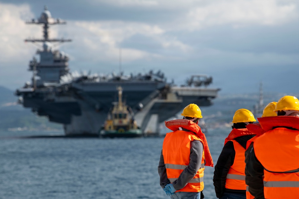 USS Gerald R. Ford Arrives at NSA Souda Bay