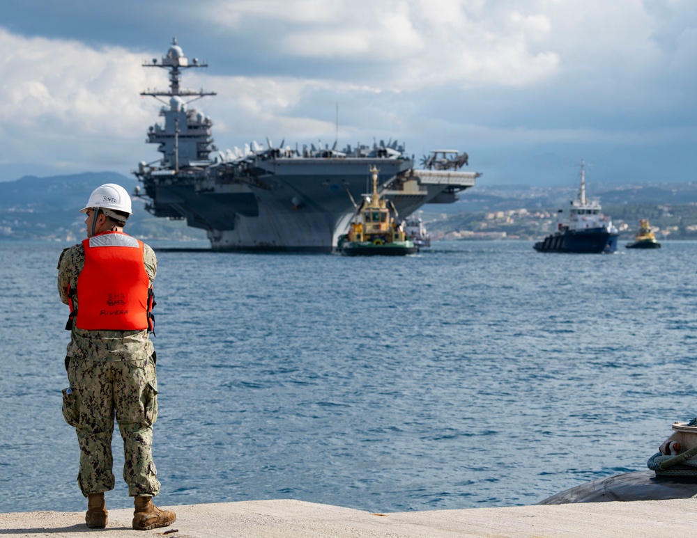 USS Gerald R. Ford Arrives at NSA Souda Bay