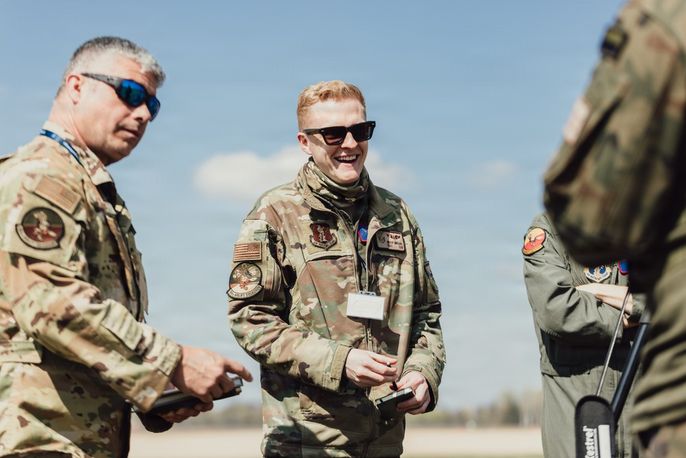 C-130H Hercules execute a drop for Hussar Saber 26-1