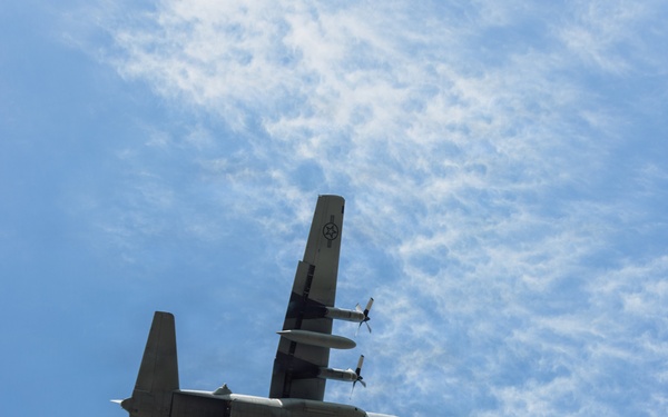 C-130H Hercules execute a drop for Hussar Saber 26-1