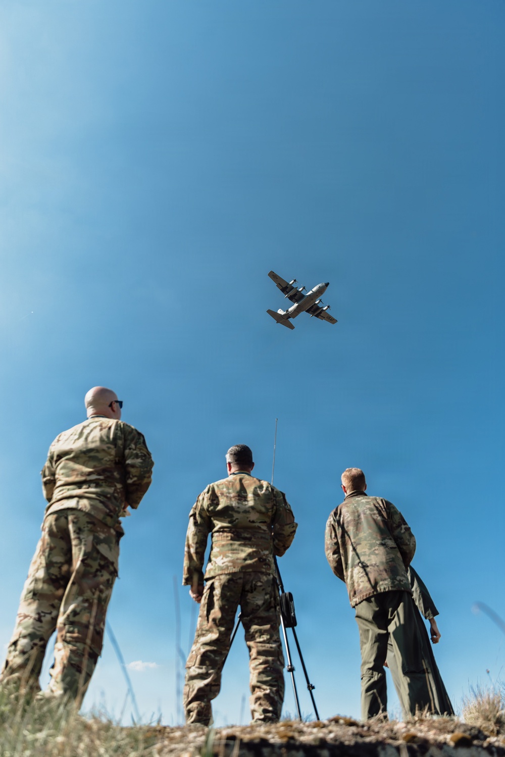 C-130H Hercules execute a drop for Hussar Saber 26-1
