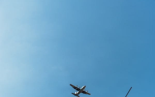 C-130H Hercules execute a drop for Hussar Saber 26-1