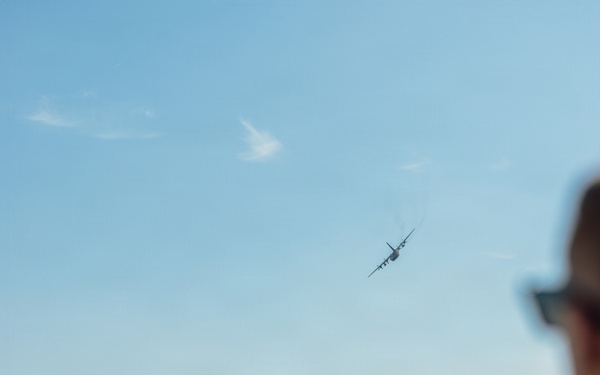 C-130H Hercules execute a drop for Hussar Saber 26-1
