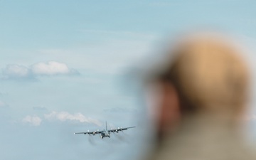 C-130H Hercules execute a drop for Hussar Saber 26-1