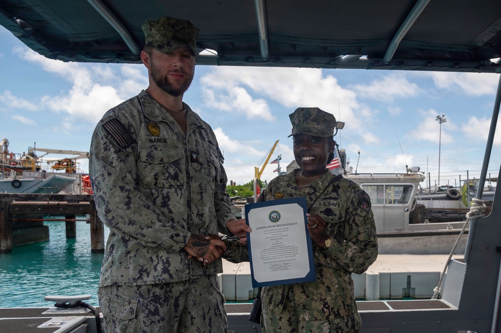 MA2 Nance Reenlistment