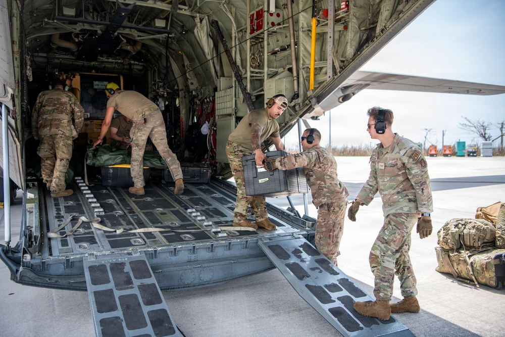 374 AW delivers essential supplies after Typhoon Sinlaku