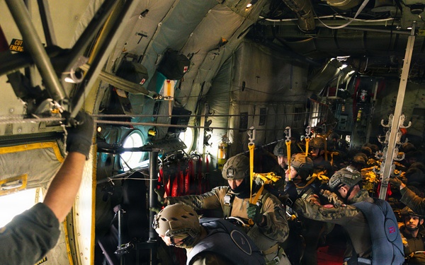 Polish Allies jump from a 139th Airlift Wing C-130H Hercules