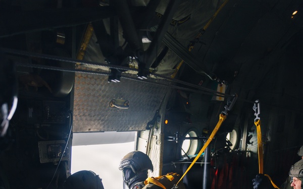 Polish Allies jump from a 139th Airlift Wing C-130H Hercules