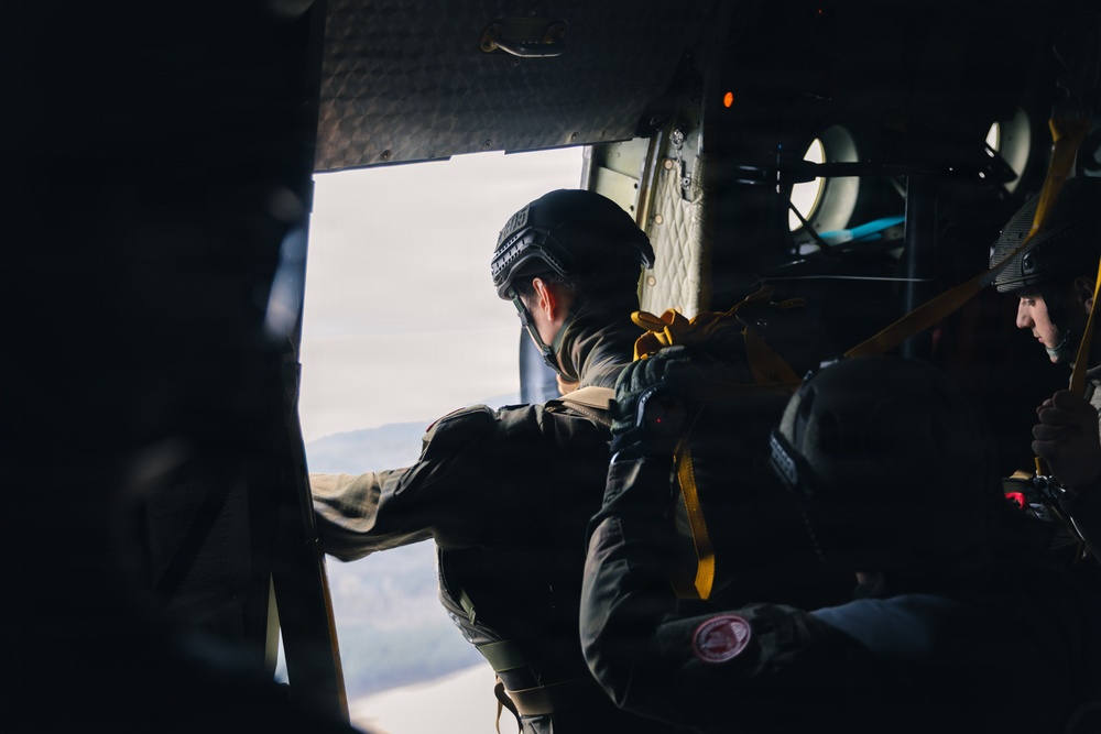 Polish Allies jump from a 139th Airlift Wing C-130H Hercules