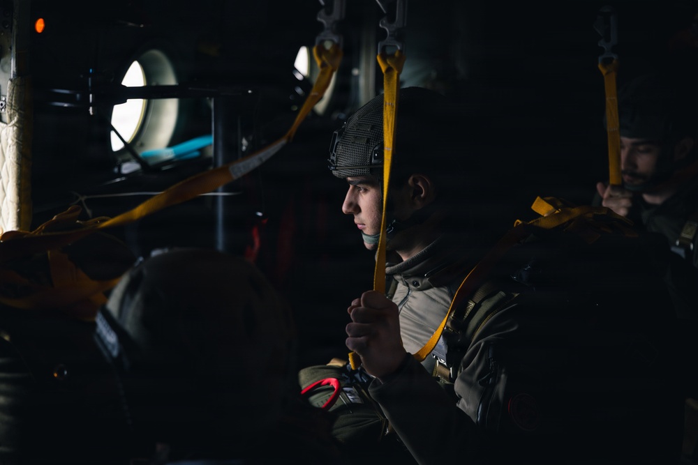 Polish Allies jump from a 139th Airlift Wing C-130H Hercules