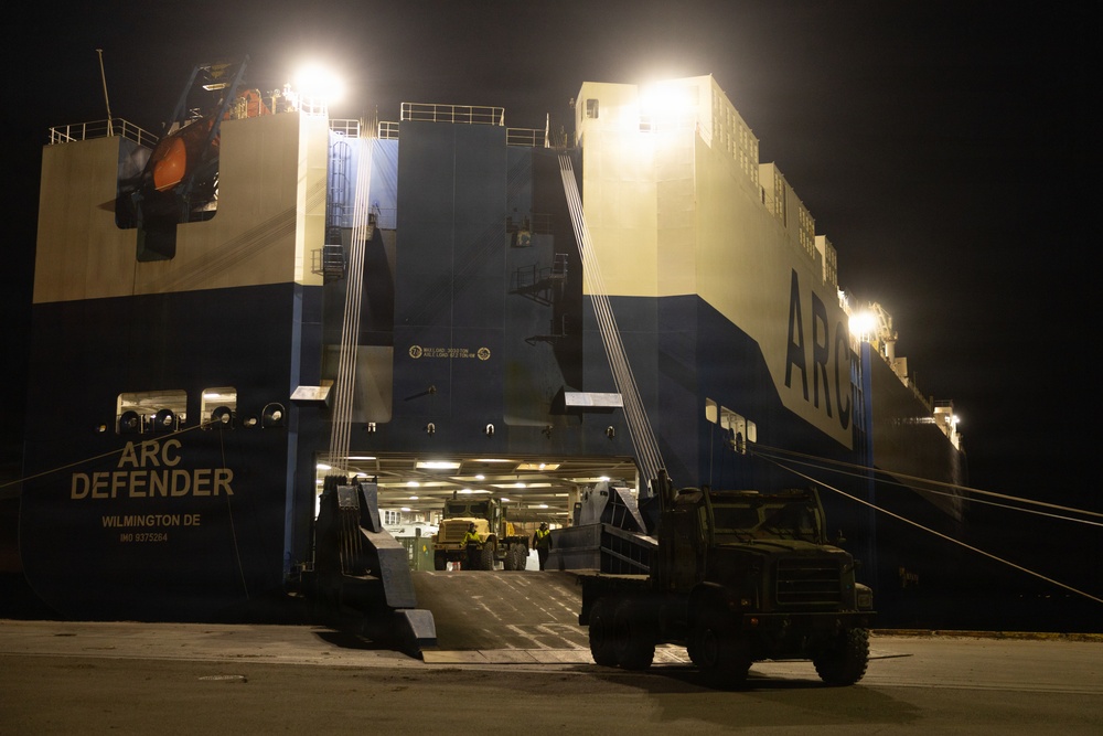 2nd DSB Offloads and Transports Ground and Logistical Equipment in preparation for exercise Aurora