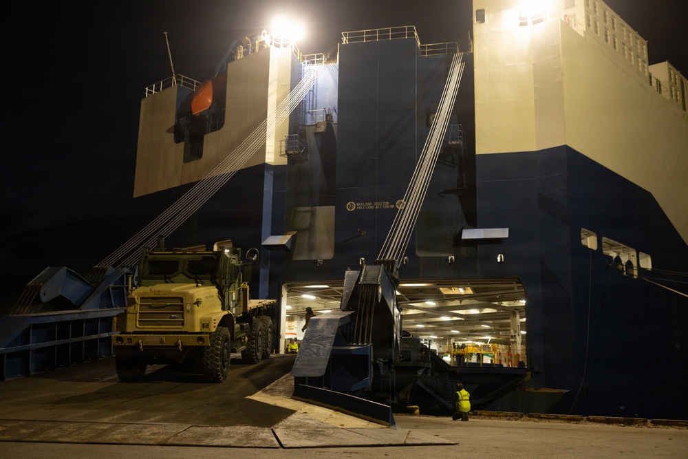 2nd DSB Offloads and Transports Ground and Logistical Equipment in preparation for exercise Aurora