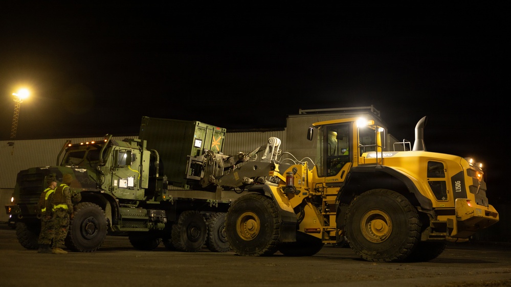 2nd DSB Offloads and Transports Ground and Logistical Equipment in preparation for exercise Aurora