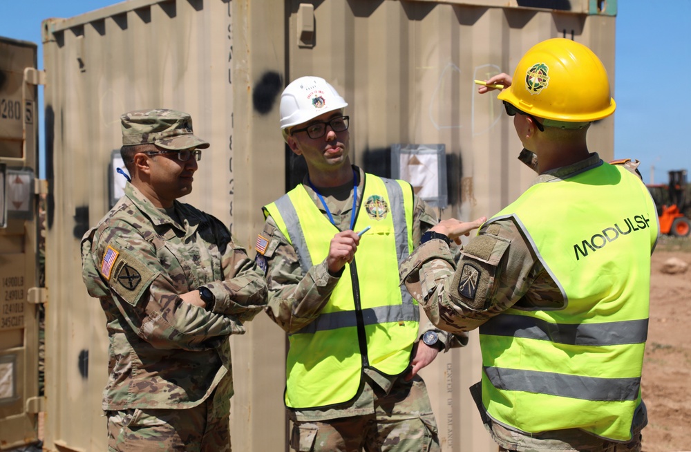 US Soldiers establish a theater operations center during African Lion 26