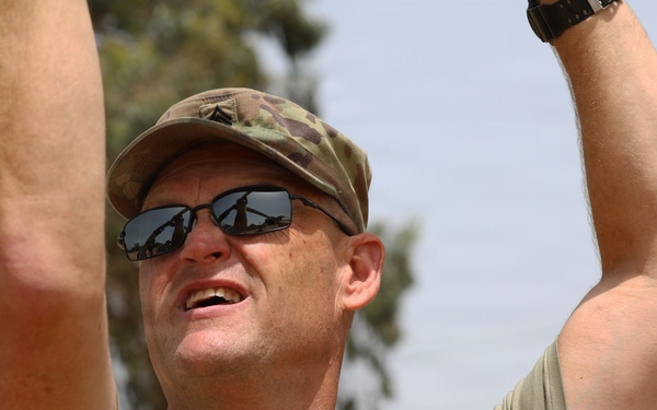 US Soldiers establish a theater operations center during African Lion 26