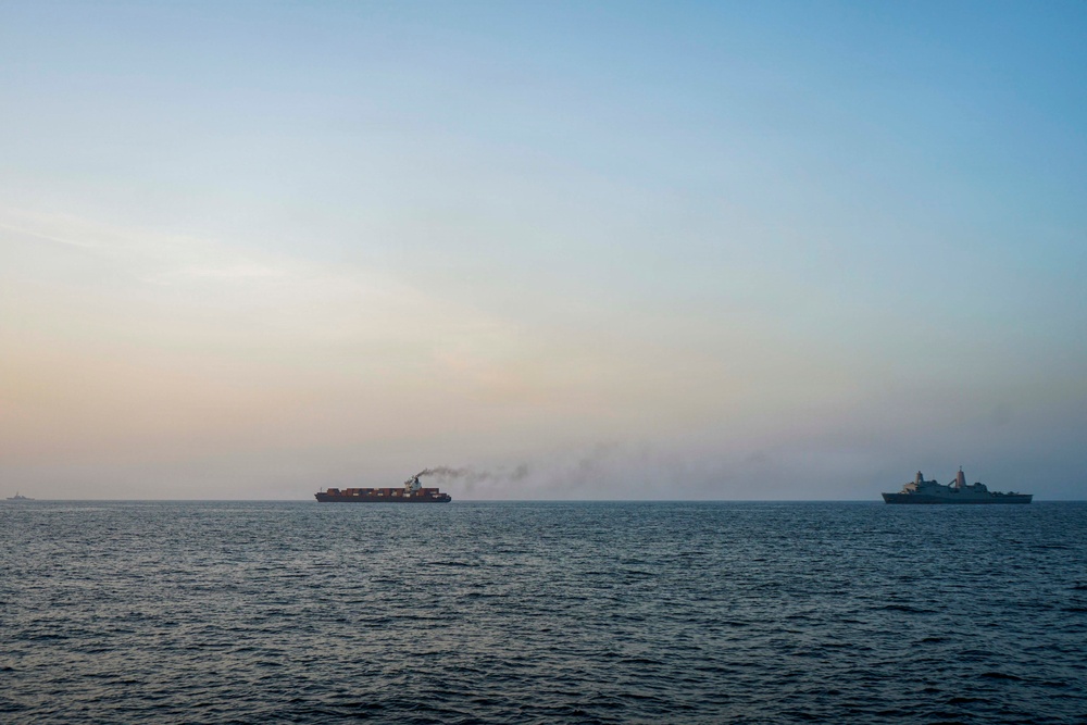 U.S. Forces Patrol Arabian Sea near M/V Touska