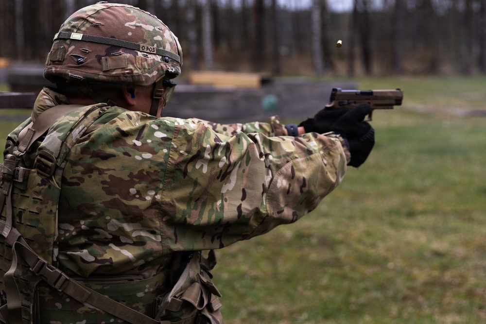 21st Theater Sustainment Command Best Squad Competition 2026 M17 Pistol Qualification