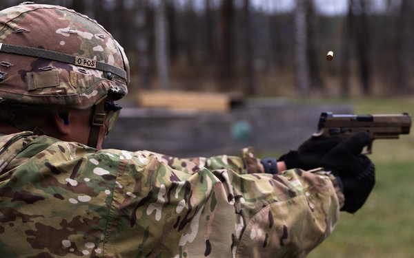 21st Theater Sustainment Command Best Squad Competition 2026 M17 Pistol Qualification