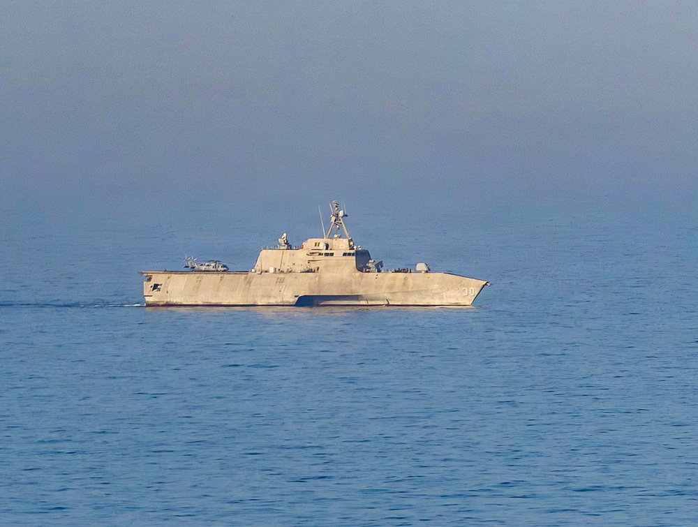 USS Canberra patrols the Arabian Sea
