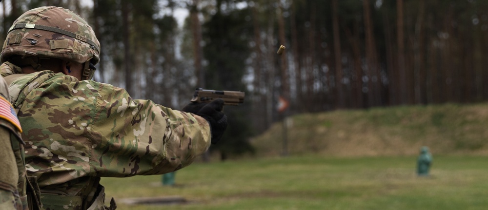 21st Theater Sustainment Command Best Squad Competition 2026 M17 Pistol Qualification